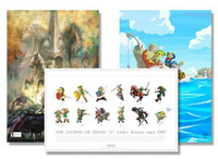 Nintendo Power Club Poster Zelda  Luigi Pikmin  Wind Waker