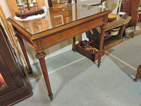 Mahogany Table with Glass Top