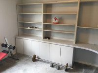 Wall unit Cabinets with desk 