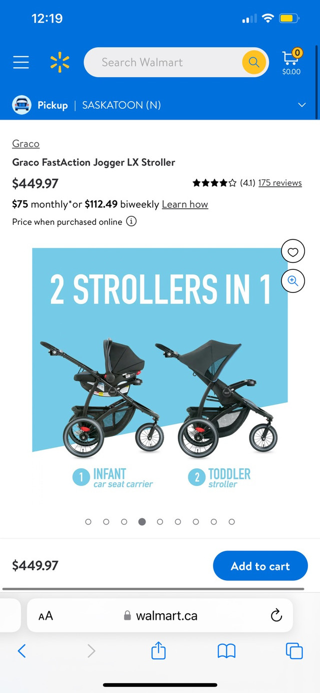 Graco Fastaction Jogger LX in Strollers, Carriers & Car Seats in Saskatoon - Image 2