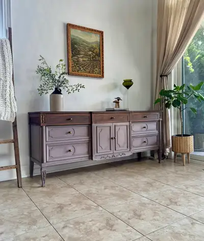French Provincial Credenza/Dresser - Refinished , View more