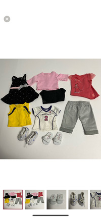 AMERICAN GIRL BRAND 18” doll clothes and shoes #3 outfits