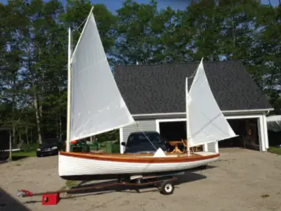 17 foot "Cat-Ketch" BS 1088 marine ply lapstrake construction . Assembled with West System Epoxy and...