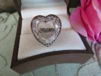 STERLING SILVER ring size 6 'MOM' (MIDLAND)  $28 in box