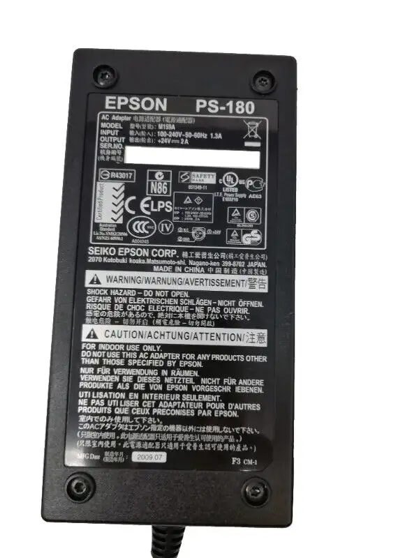 Epson PS-180 AC Adapter Power Supply M159B M159A Printers in Cables & Connectors in Markham / York Region - Image 3