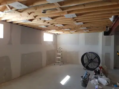 From start to finish! We board, tape, mudd and paint! Whatever your project we can help! Low rates,...