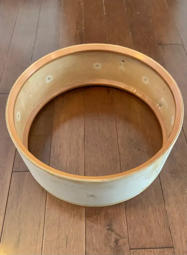 60’s PREMIER DRUM SHELL - 5.5x14 Royal Ace Birch - Shell Only  in Drums & Percussion in City of Toronto - Image 5