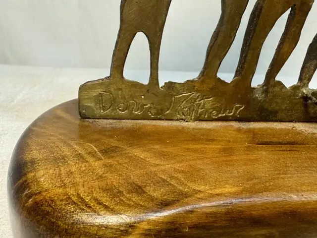 Denis Mathews Bronze Giraffes Picture Frame in Arts & Collectibles in Mission - Image 7