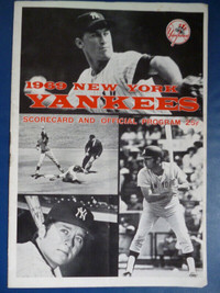 1969 MLB New York Yankees official program
