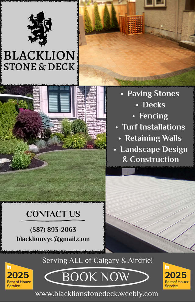 Blacklion Stone & Deck - Calgary's Landscaping/Hardscaping Pros! in Lawn, Tree Maintenance & Eavestrough in Calgary - Image 2