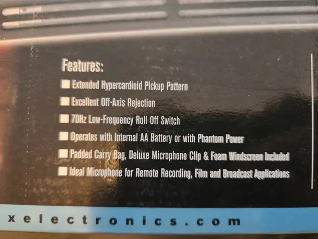 NEW Apex 176 Hypercardioid Condenser Shotgun Microphone in Pro Audio & Recording Equipment in City of Toronto - Image 4