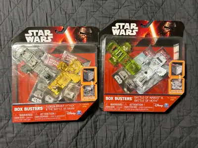 2 Star Wars Mini Box Busters Play Sets Lot by Spin Master. NIB