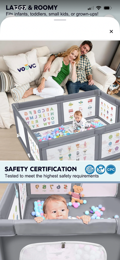 Large playpen, View more