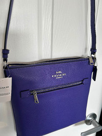 Coach purple rowan file bag