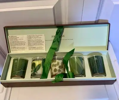 Arbonne Nature By Candlelight Aromatic Woods 5 Candle Set, View more