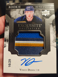 2017-18 UPPER DECK EXQUISITE COLLECTION VINCE DUNN Rookie Auto 
