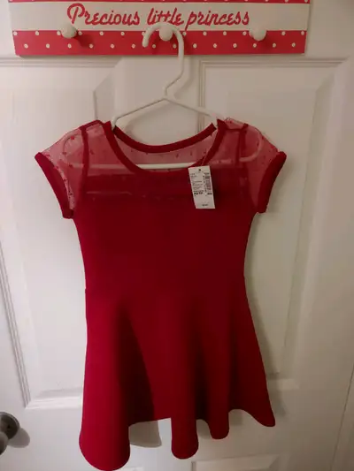 Brand new with tag red dress 4T 50% off