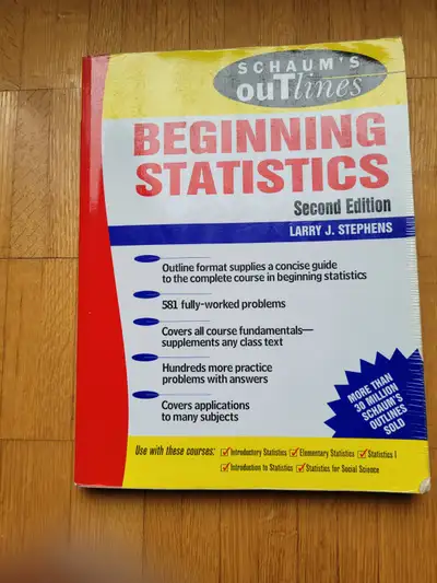 Schaum's Outline of Beginning Statistics,  2nd Ed, View more