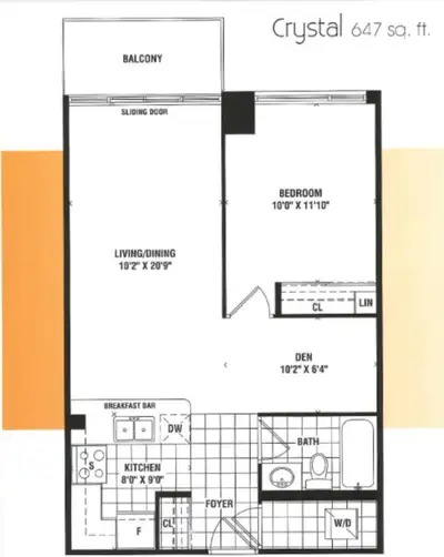 Condo for rent - 1 bedroom + den