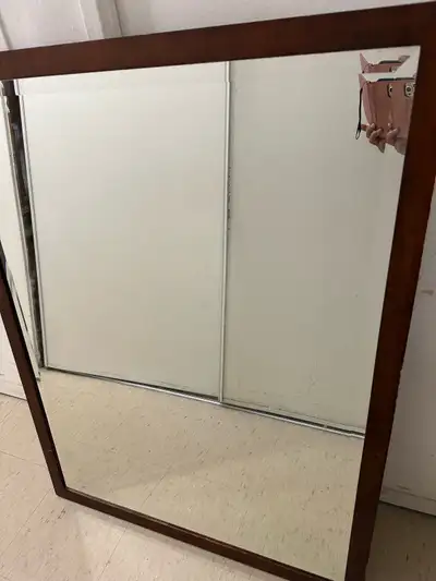 Wall Mirror with Wood Frame, View more