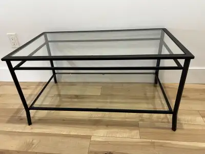 Glass Top Coffee Table / Accent Table 4 pc Set - $300, View more