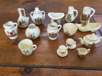 Vintage Collectable Miniature Crested Ware England - $5 each