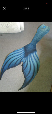 Finfolk Productions XXS Sea Sapphire Neoprene Fabric Mermaid Tai