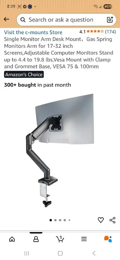 C-Mounts Monitor Arm, View more