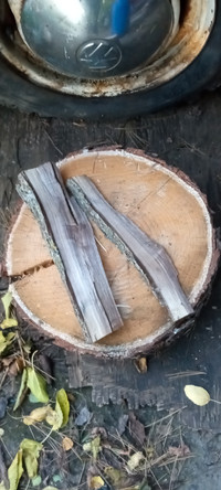 Wood splitting block maple 11/2 ft diameter firewood