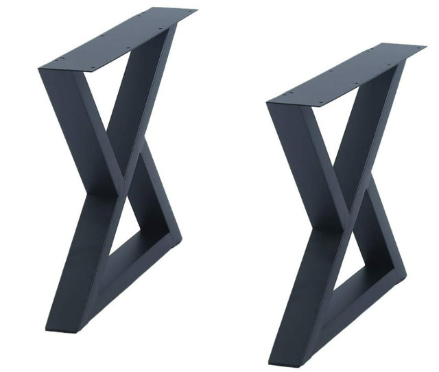 2 Pcs Furniture Legs Rustic X Shape Table Legs, Heavy Duty  Mode in Coffee Tables in Calgary