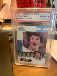 Graded Messi World Cup rookie card 