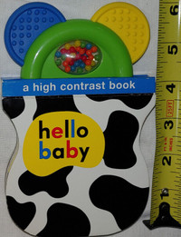 Hello Baby: Baby Grip: A High Contrast BOARD Book with Tether &