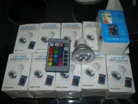 Magic bi-pin GU10 LED bulbs with remote control_rainbow colors