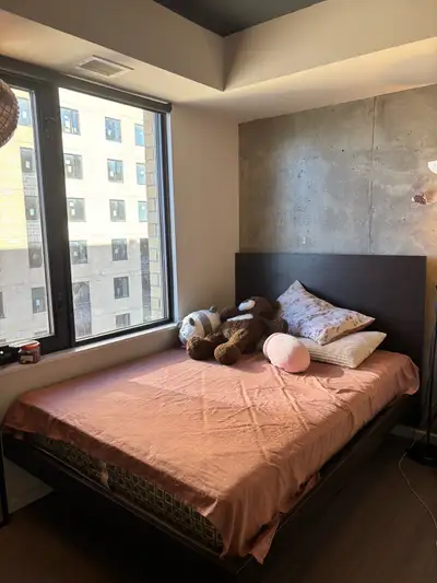 Private furnished bedroom with private bathroom available starting May 1 in a modern 2-bedroom apart...
