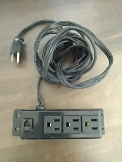 Power Outlet with 3 Plugs, Wall / Table Mountable, View more