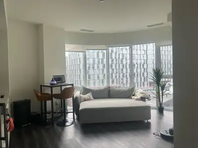 Two bedroom + two bathroom unit near the Distillery District for assignment. Intersection is Mill an...