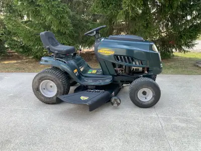 YARDWORKS 16.5HP / 42” LAWN TRACTOR  - SERVICED READY TO CUT, View more