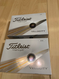 2 brand new 2024 boxes of Titleist velocity, golf balls
