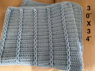 Couverte pour bébé au crochet/Crochet baby blanket in Clothing - 0-3 Months in Gatineau - Image 2