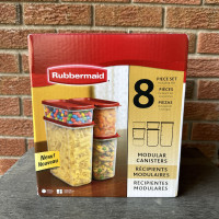 ⋆NEW⋆ Rubbermaid Modular Food Canister Set, 8 Piece