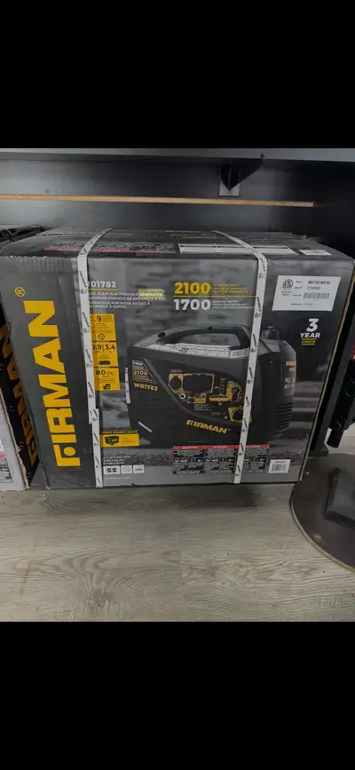 Firman 2100/1700W Gas Inverter Portable Generator, View more