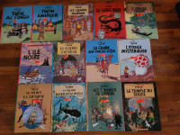 Collection de livres relié "Les aventures de Tintin"