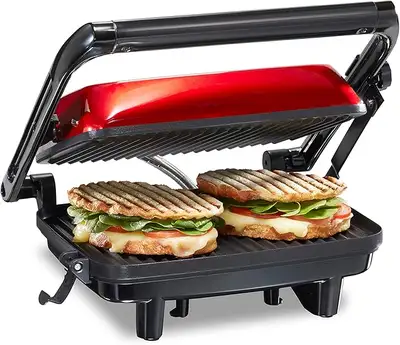 Barley used in excellent condition Hamilton Beach panini press sandwich maker & electric indoor gril...