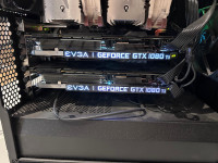 Two - EVGA GeForce GTX 1080 Ti SC2  $250/per card.