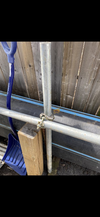Steel pipe and brackets