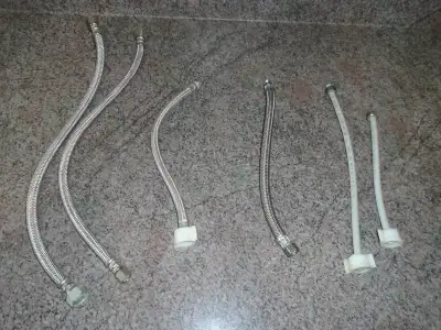 plumbing connectors - braided stainless steel - sink - toilet, View more