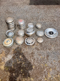 Old vintage ford hub caps