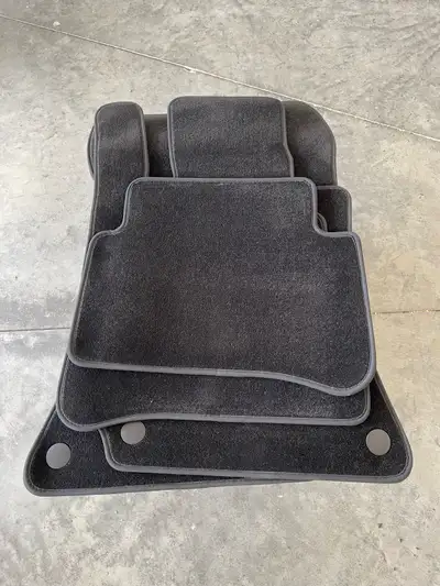Original, brand new, summer floor mats and rubber floor mats for Mercedes-Benz E350 (W212). Asking $...