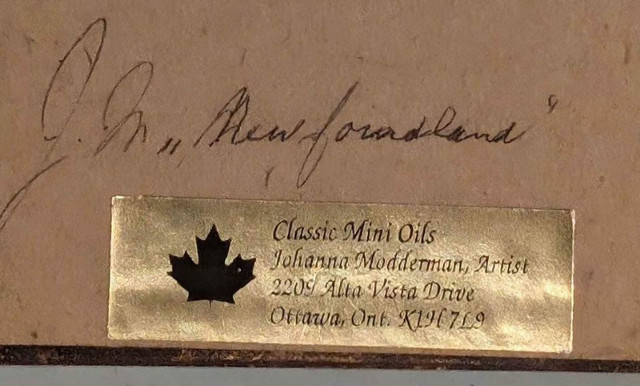 Joanne Modderman, Collectible Miniature Oil Painting Boats Beech in Arts & Collectibles in Ottawa - Image 3