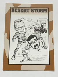 DESERT STORM ... George Bush and Saddam set … 1991 Crown Sports